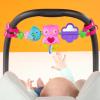 imageBright Starts Take Along Musical Carrier Baby Activity Toy Bar Hanging Car Seat Toy 4 Fun Melodies Fine Motor Skill Development Ages Newborn  MultiColorBusy Birdies