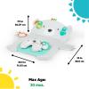 imageBright Starts Tummy Time Prop ampamp Play Baby Activity Mat with Support Pillow ampamp Taggies  Polar Bear 35 x 295 in Newborn and upPolar Bear
