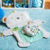 imageBright Starts Tummy Time Prop ampamp Play Baby Activity Mat with Support Pillow ampamp Taggies  Polar Bear 35 x 295 in Newborn and upPolar Bear