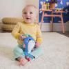 imageBright Starts Whalearoo Pull ampamp Shake Activity Toy with Pull String Stuffed Animal for Baby Newborn and up Multicolor