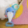 imageBright Starts Whalearoo Pull ampamp Shake Activity Toy with Pull String Stuffed Animal for Baby Newborn and up Multicolor