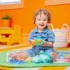 imageBright Starts Wild Wiggles Baby Activity Gym ampamp Play Mat with FoldingToy bar Newborn and up  Green 185 x 291 x 291Green Wild Wiggles