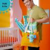 imageBright Starts Wild Wiggles Baby Activity Gym ampamp Play Mat with FoldingToy bar Newborn and up  Green 185 x 291 x 291Green Wild Wiggles
