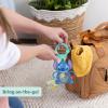 imageDisney Baby Stitch Tropical Teethe Rattle ampamp Teether by Bright Starts Pineapple Shaped Activity Teether Toy for Newborns and UpTummy Tumble Activity Toy