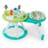imageBright Starts Around We Go 2in1 Baby Walker Discovery Activity Center and Table Tropic Cool Ages 6 MonthsTropical Cool