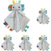 imageBright Starts Elephant Cuddle n Tags 2Sided Baby Lovey Security Soothing Blanket 16quot1 Count Pack of 5