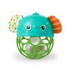 imageBright Starts Oball Rollin Rainstick Rattle EasyGrasp Toy Ages 3 Months Green Elephant
