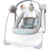 imageBright Starts Portable Automatic 6Speed Baby Swing with Removable Toy Bar 09 Months 620 lbs Rainforest VibesWhimsical Wild