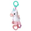 imageBright Starts Sloth Plush Playful Pals TakeAlong BPAFree Stroller Baby Toy Age NewbornUnicorn