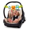 imageBright Starts Take Along Musical Carrier Baby Activity Toy Bar Hanging Car Seat Toy 4 Fun Melodies Fine Motor Skill Development Ages Newborn  MultiColorTake Along