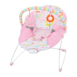 imageBright Starts Baby Bouncer Soothing Vibrations Infant Seat  Removable Toy Bar Nonslip Feet 06 Months Up to 20 lbs Rainforest VibesFancy Fantasy  Pink Unicorn