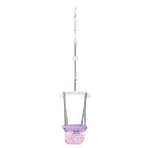 imageBright Starts Bounce n Spring Deluxe Door Jumper for Baby with Adjustable Strap 6 Months and Up Max Weight 26 lbsPurple Paradise