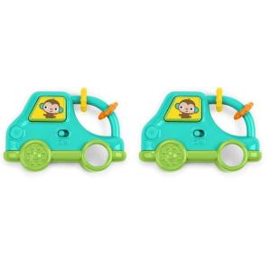 imageBright Starts Chill ampamp Teethe BPAFree Teething Toy for Babies Ages 3 MonthsSafari Driver