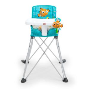 imageBright Starts Disney Baby Finding Nemo Pop n Dine Portable Highchair Suction Cup Nemo Toy Space Saving High Chair for IndoorOutdoor Dining with Fast Easy Compact Fold 6 Months  45 PoundsNemo