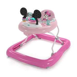 imageBright Starts Disney Baby Mickey Mouse Original Bestie 2in1 Baby Activity Walker  Easy Fold Frame and Removable Toy Station 6 Months and upPink