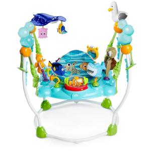 imageBright Starts Disney Baby Minnie Mouse Forever Besties Baby Activity Center Jumper with 10 Toys Lights ampamp Sounds 360Degree Seat 612 Months PinkFinding Nemo