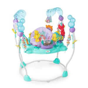 imageBright Starts Disney Baby Minnie Mouse Forever Besties Baby Activity Center Jumper with 10 Toys Lights ampamp Sounds 360Degree Seat 612 Months PinkThe Little Mermaid