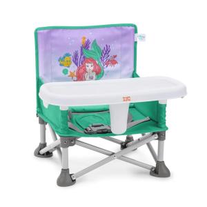 imageBright Starts Disney Mickey Mouse Pop N Sit Portable Booster IndoorOutdoor Use Floor Seat with Feeding Tray Blue 6 Mos  3 YrsLittle Mermaid