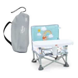 imageBright Starts Disney Mickey Mouse Pop N Sit Portable Booster IndoorOutdoor Use Floor Seat with Feeding Tray Blue 6 Mos  3 YrsWinnie The Pooh