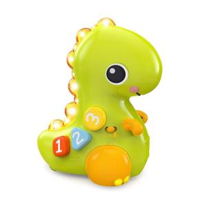 imageBright Starts Go Go Dino Crawl ampamp Count Activity Toy for Infants  Rolls Lights Up Plays Music and More Ages 6 Months