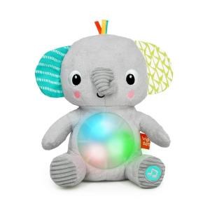 imageBright Starts HugaBye Baby Elephant Stuffed Animal Musical Toy Soft Toy Soother Plays Songs ampamp Lights up Newborn and up