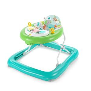imageBright Starts JuneBerry WalkABout Baby Walker and Entertainer Removeable Floor Toy with Easy Fold Frame for Storage Ages 6 Months Jungle Vines