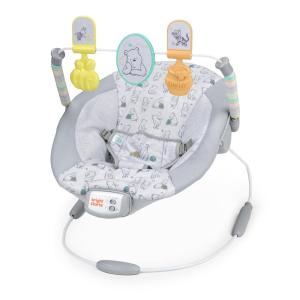 imageBright Starts Mickey Mouse Comfy Disney Baby Bouncer in Cloudscapes Includes Toy Bar with 3 Cute Toys Plays 7 Soothing Melodies wAuto ShutOff Age 06 MonthsWinnie the Pooh  Classic Pals