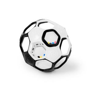 imageBright Starts Oball Rollin Rainstick Rattle EasyGrasp Toy Ages 3 Months Black  White Soccer Ball
