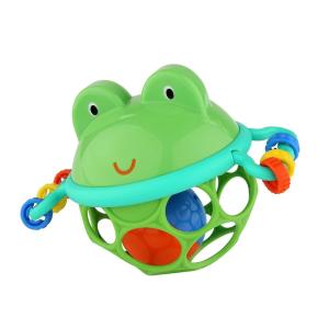 imageBright Starts Oball Rollin Rainstick Rattle EasyGrasp Toy Ages 3 Months Green