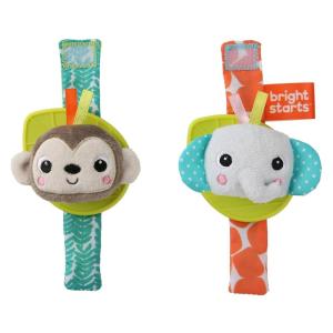 imageBright Starts Rattle ampamp Teethe Wrist Pals Toy Unicorn ampamp Llama Newborn 2 Count2 Count Pack of 1