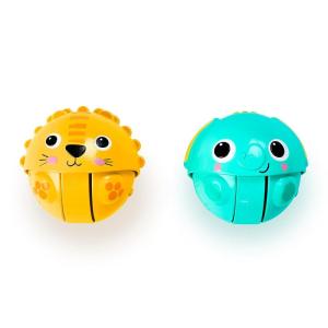 imageBright Starts Roll ampamp Glow Monkey Crawling Baby Toy with Lights and Sounds Tummy Time Toy 6 Months and upGiggables Roll  Chase Pals