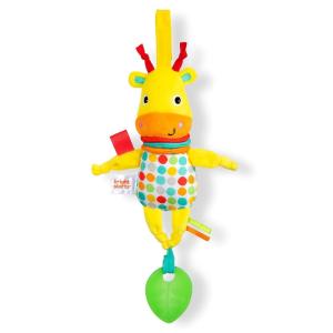 imageBright Starts Sloth Plush Playful Pals TakeAlong BPAFree Stroller Baby Toy Age NewbornBoogie Giraffe
