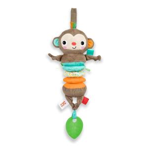 imageBright Starts Sloth Plush Playful Pals TakeAlong BPAFree Stroller Baby Toy Age NewbornMonkey