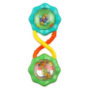 imageBright Starts Soothers ampamp Shakers 7pc Gift Set  BPAFree Baby Rattles Teethers and Stroller Toys Unisex NewbornRattle  Shake Green