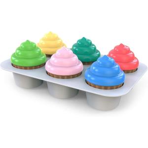 imageBright Starts Sweet Cupcakes Shape Sorter Toy for Infants 3 Months and up Multicolor