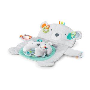 imageBright Starts Tummy Time Prop ampamp Play Baby Activity Mat with Support Pillow ampamp Taggies  Polar Bear 35 x 295 in Newborn and upPolar Bear