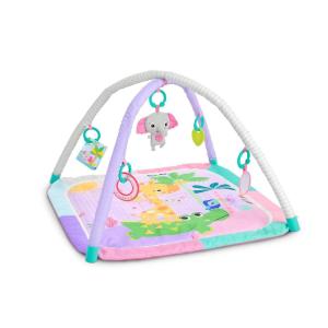 imageBright Starts Wild Wiggles Baby Activity Gym ampamp Play Mat with FoldingToy bar Newborn and up  Green 185 x 291 x 291Pink Wild Wiggles