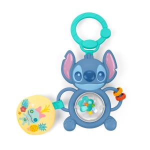 imageDisney Baby Stitch Tropical Teethe Rattle ampamp Teether by Bright Starts Pineapple Shaped Activity Teether Toy for Newborns and UpTummy Tumble Activity Toy